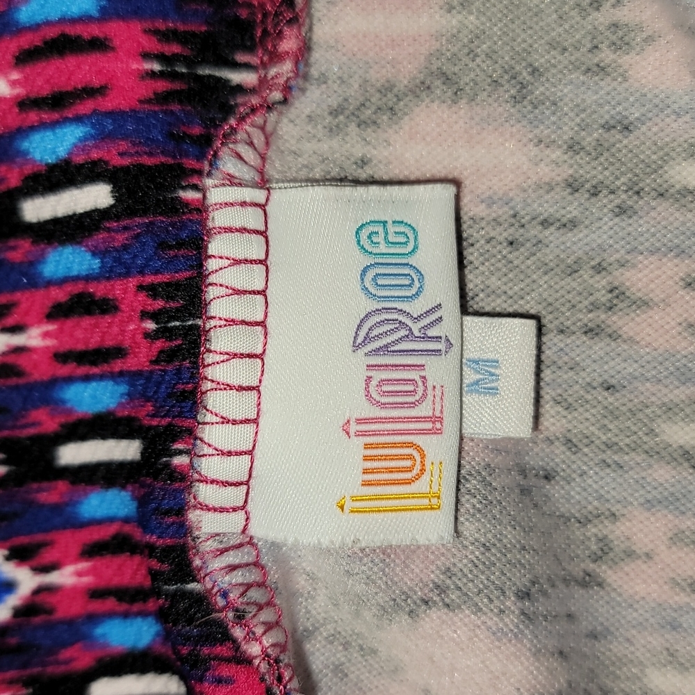 Colorful Pink and Blue Body Con Skirt - Picture 2 of 2